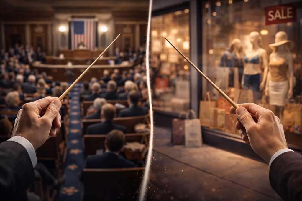 Directing contrasting worlds of politics and commerce